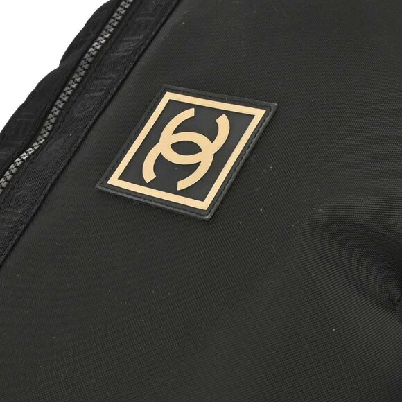 Chanel Black Nylon Sport Line Waist Bum Bag 145655 - Picture 4 of 10